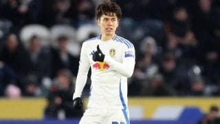 田中碧が鮮烈弾でリーズ初ゴール！　現地メディアも大絶賛…「プレミア移籍の噂もそれほど驚くことではない」