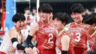 春高バレー　2年ぶり優勝目指す古川学園が佐賀学園にストレート勝ち　岡崎典生監督「優勝できる力は十分ある」　