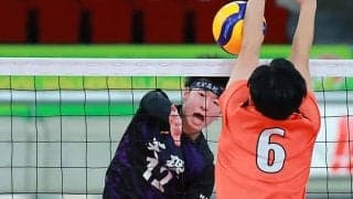 春高バレー　奈良代表　天理（男子）　粘り見せるも及ばず　奈良文化（女子）ストレート発進