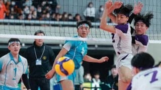 春高バレー　大阪代表　男子・清風、接戦勝ち切る　昇陽　貫禄の守備力