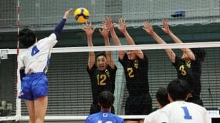 春高バレー　和歌山代表　開智（男子）フルセット制し初戦突破