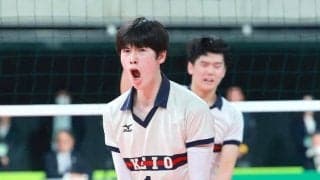春高バレー　慶応、捻挫＆骨折のセッター松田悠冬主将で逆転勝利「プレー時間が少ない中でも貢献できる準備をしていた」