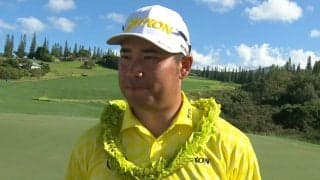 松山英樹「バーディを重ねないと厳しい戦いになると思った」　通算35アンダーでザ・セントリーを制す