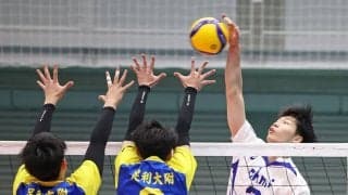 春高バレー　近江、足利大付にストレート勝ち　両レフトが躍動、2回戦突破