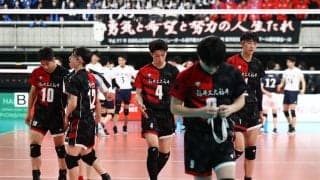 春高バレー　昨年準優勝の福井工大福井が準々決勝で敗退　主将の山本快「去年の舞台に連れていきたかった」