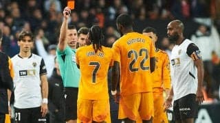 バレンシア戦で報復行為のヴィニシウスが2試合の出場停止処分…スーペル・コパは適用されず出場可能に