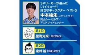 【ハイキュー‼×SVリーグ】岡山シーガルズ中本柚朱の胸に刺さった星海光来の言葉　高さで「不利」でも粘りのバレーで勝つ