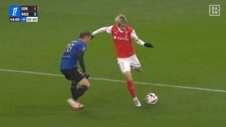 「めちゃくちゃワクワクする」“ランス兄弟”のホットラインにファン歓喜！伊東純也がドリブル＆超絶ターンで2人翻弄→中村敬斗のシュートをお膳立て「得点の匂いがする」