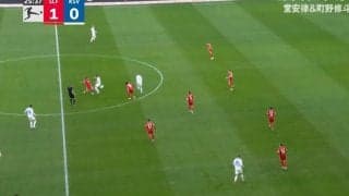 バチバチの“日本人対決”！ 堂安律、“爆速プレスバック”→カウンター阻止「激しいな」 町野修斗の前でインターセプト炸裂の瞬間