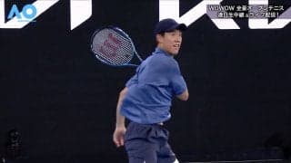 錦織圭も思わず「カモン！」 逆を突く“技ありショット”に対戦相手は愕然…アリーナが熱狂した会心の一打