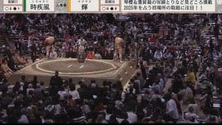 「奥さん美人」「超きれい」大相撲中継に人気格闘家の姿 元ラウンドガールの“美人妻”と2ショットに反響