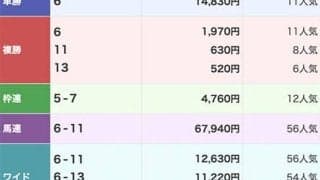 馬名意味は「伝説のガンモドキ」 単勝148倍のガンモレジェンドが3連単400万円超えの大波乱演出