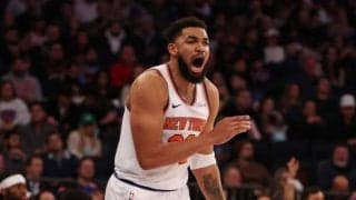 ニックスのタウンズが親指の負傷により欠場…今後はケガを抱えてプレー続行か