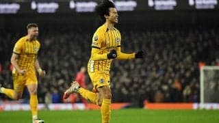 三笘薫が8戦ぶり今季4点目で岡崎慎司に並ぶPL日本人最多14点！　ブライトンが待望の9戦ぶり勝利【プレミアリーグ】