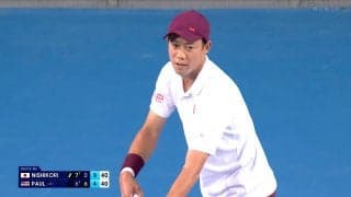 どんだけ続くんだ！？ 錦織圭、珠玉の“16ショット”ラリーにアリーナ沸騰！世界に見せた底力「さすが」「神ラリー」