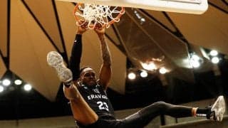 B2鹿児島のアンソニー・ゲインズ・ジュニアがダンクコンテスト優勝…富樫と協力し豪快ダンク披露