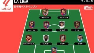 【2024-25 ラ・リーガ前半戦ベストイレブン】3つ巴の争いも3位のバルサから最多4選手を選出