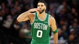 レギュラーシーズンとプレーオフを合算した平均出場試合数でテイタムが歴代トップ10入り