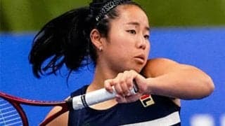  上地結衣 日本勢対決制し初戦突破 