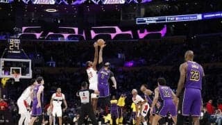 レイカーズがウィザーズに快勝…八村塁は佐々木朗希の前で豪快ダンク披露