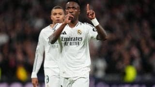 ヴィニシウスがマドリーで通算100得点目！2ゴールでのCL白星貢献に「勝利とゴールに満足している」