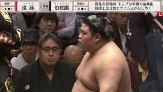 大相撲中継で突如訪れた癒し時間「こんな可愛らしい化粧まわしもあるんだ」超キュートな\"ゆるふわ\"化粧まわし登場にファン熱視線「ぴよ子だ」