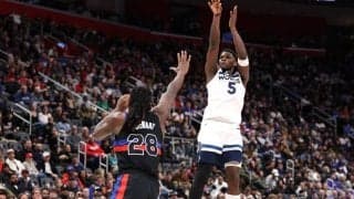 ウルブズのエース、アンソニー・エドワーズが3ポイント成功数でNBA史上5人目の快記録