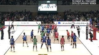 コート上に何人いるんだよ！？ 女子バレーで衝撃の“珍”光景 まさかの展開で生まれた得点シーンにファン爆笑