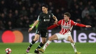 遠藤航フル出場で失点に関与のリバプール、主力温存でPSVに敗れ全勝ならず【CL】