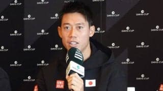 錦織圭、男子国別対抗戦デ杯イギリス戦へ「気を抜かないように」と意気込む