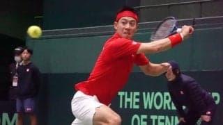錦織圭はストレートで敗戦「ずっと悪かった」「楽にプレーさせてしまった」。日本は1勝1敗で2日目へ [デビスカップ／イギリス戦]