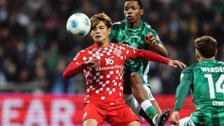 佐野海舟がフル出場のマインツ、後半ATに2人退場のブレーメンに惜敗…【ブンデスリーガ】