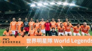 本田圭佑が世界選抜の同点弾演出にPK成功、ベンチには中田英寿氏！ カカ、リバウド、フォルラン、ダビド・シルバら豪華レジェンド揃い踏み、ギグス＆ルイス・ガルシアが躍動し香港選抜とPK戦決着