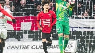 古橋亨梧がスタメン新天地デビュー！　見せ場限られるもチームは新体制初陣で勝利【リーグ・アン】