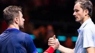 メド、ワウリンカに逆転勝ちで初戦突破 