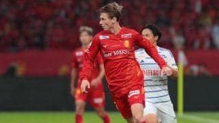 名古屋がFWキャスパー・ユンカーの負傷報告…トレーニング中にふくらはぎ肉離れ