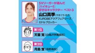 【ハイキュー‼×SVリーグ】アクアフェアリーズ山口真季は、音駒のクロのブロックも参考に成長「100点の1点を取りたい」