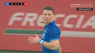 さすが“足技大国”イタリア スペースに蹴り込むゴロパスが芸術的 猛ダッシュした仲間が決めたダイビングトライ