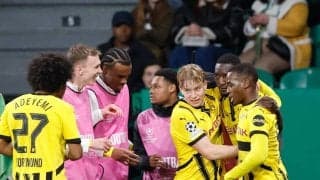 ドルトムントが敵地で3発完勝、守田英正は途中出場で3失点目に関与【CL】