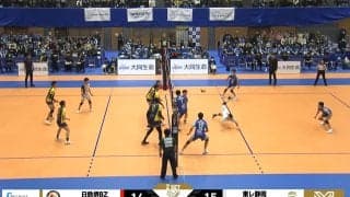 反射神経えぐっ！ 男子バレー、驚異的な“超美技”レシーブ ラリーで2度のスーパープレーに大歓声