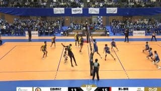 男子バレー、衝撃の破裂音に観客ビビる…アリーナどよめき 最高到達点382cm、破壊力ありすぎスパイクでの珍事