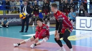 【バレー】石川祐希所属ペルージャ、グロッタッツォリーナに3-1で勝利。「アウェイで満席も楽しめた」　イタリア1部