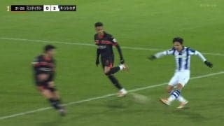 久保建英、ゴラッソ炸裂の瞬間「はやすぎてボールが途中消えてる」超絶カットインから“神コース”に叩き込んだ衝撃ゴール！不敗神話も21試合に継続