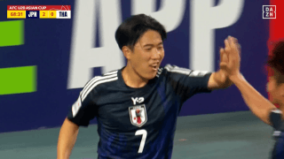 U-20日本代表、アジアカップで好発進！ 注目の高岡伶颯は不発も、市原吏音や佐藤龍之介のゴールでタイ代表に３－０完勝