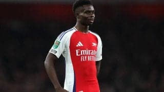 負傷者続出中のアーセナル…復帰間近と報じられたサカも4月中旬まで離脱の可能性？