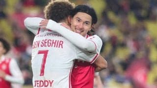 「マジでハンパない」「やっぱりモナ王」三笘薫超えの声も!? 南野拓実が衝撃ゴール含む1G2A！ 後方からのロングボールをダイレクトボレーで叩き込む「これはスーパーゴール」