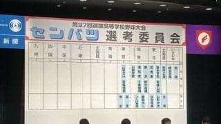 関東・東京は横浜、健大高崎、浦和実など7校選出　選抜高校野球