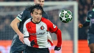 上田綺世が再び離脱…CLミラン戦に帯同せず、ハムストリング痛め「今後数週間起用する予定はない」とフェイエノールトが発表