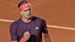  ズべレフ 世界69位に辛勝 