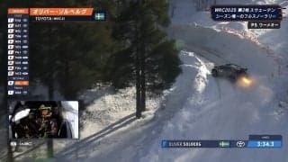 「うわ、火ぃ吹いた」世界ラリー、“強烈アフターファイア”の瞬間…放送席も思わず注目「珍しいな…あんなに」